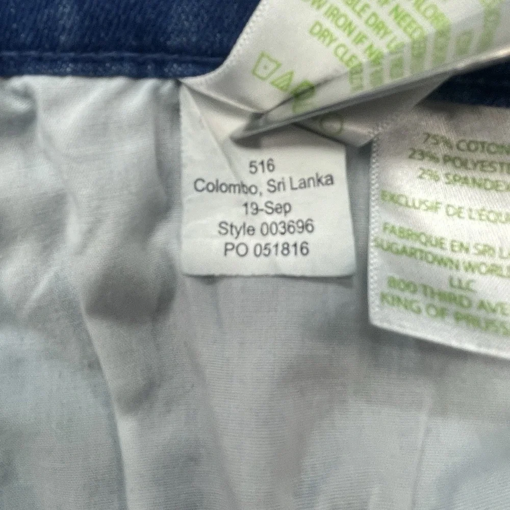 Lilly Pulitzer Jean Sz 8 (30x29) South Ocean‎ Braided Side Detail Low Rise Blue